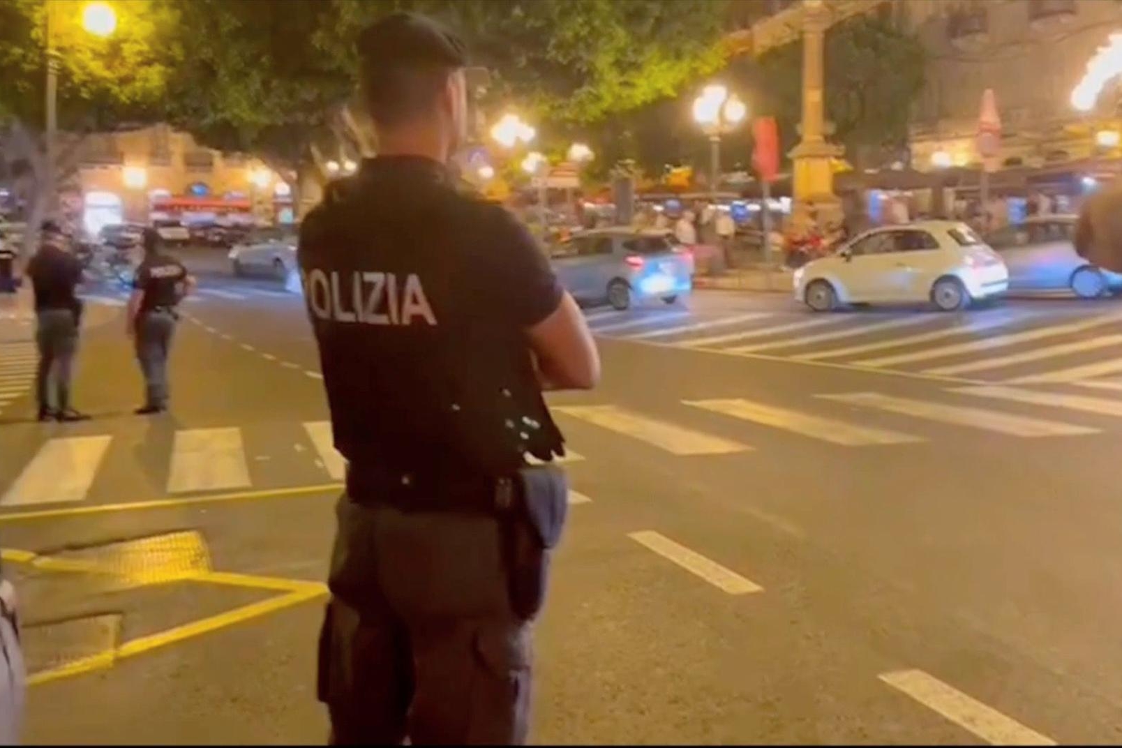 Mala movida a Cagliari (foto Polizia)