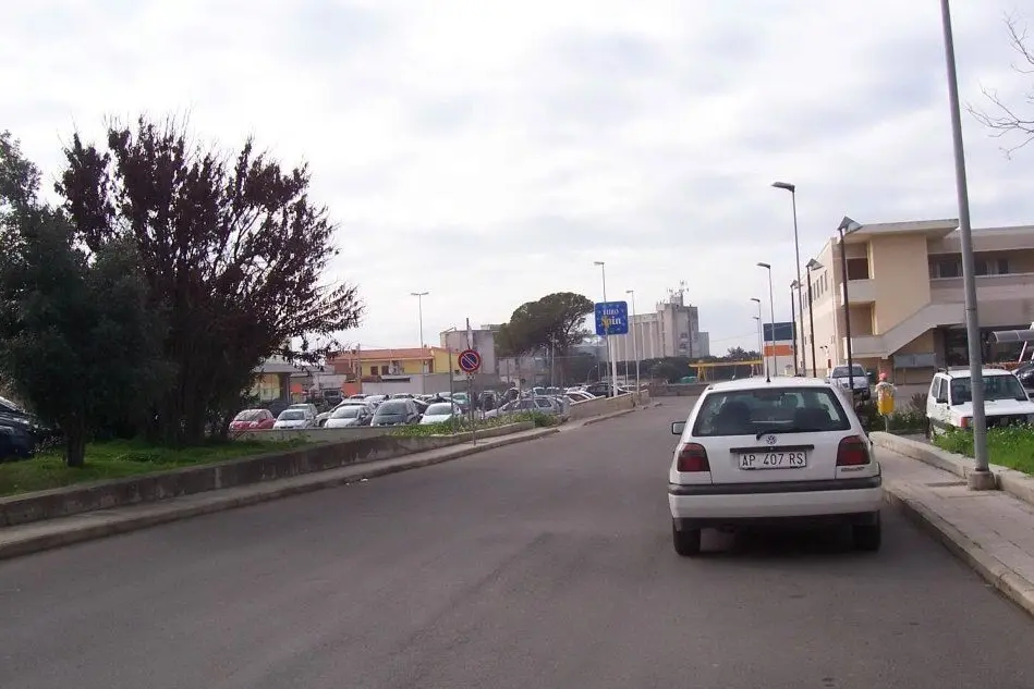 La strada di Sanluri in cui è avvenuto l'incidente