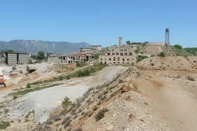 La zona dell'ex miniera di Campo Pisano, a Iglesias