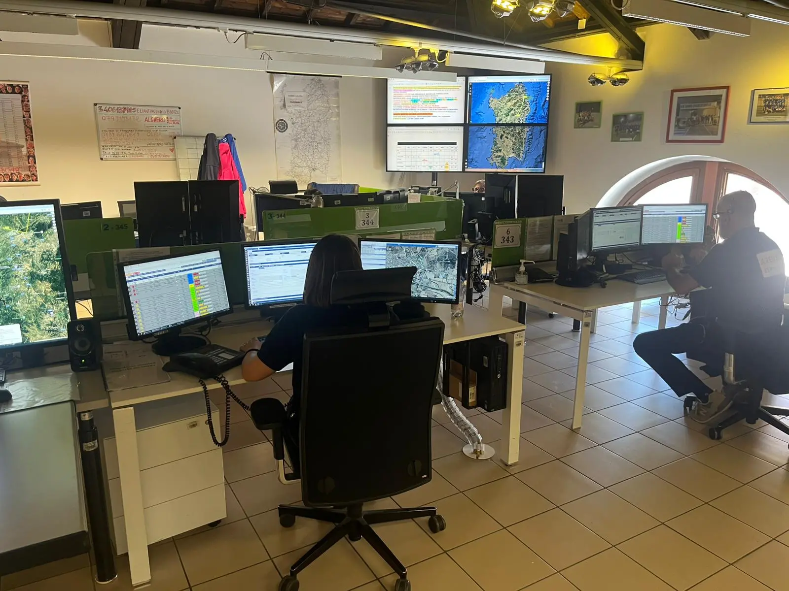 La centrale operativa del 118 Cagliari