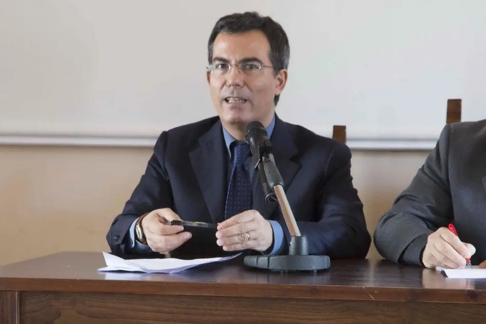 Giovanni Floris ieri a NUoro