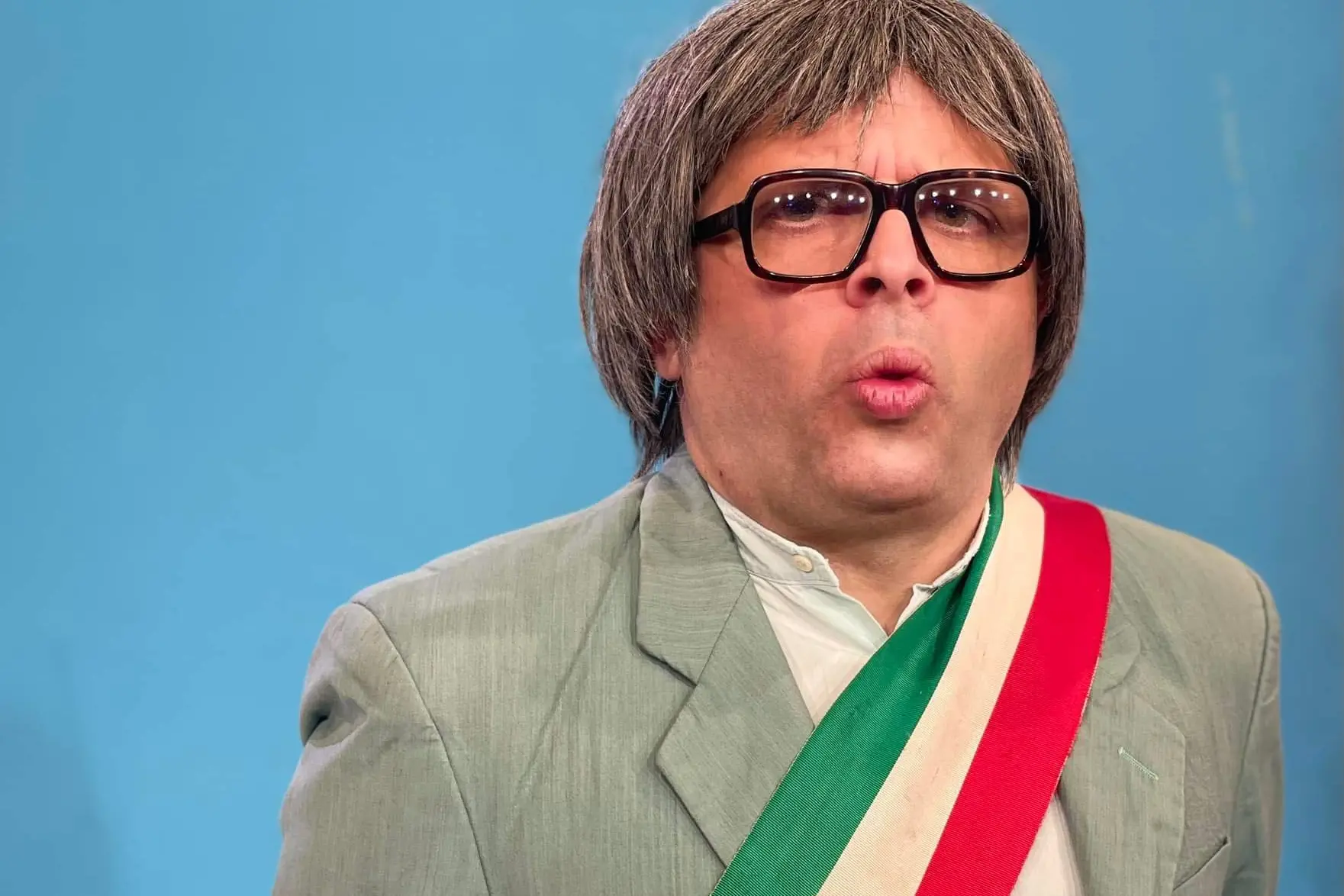 Il sindaco di Scraffingiu alias Alessandro Pili (foto concessa)