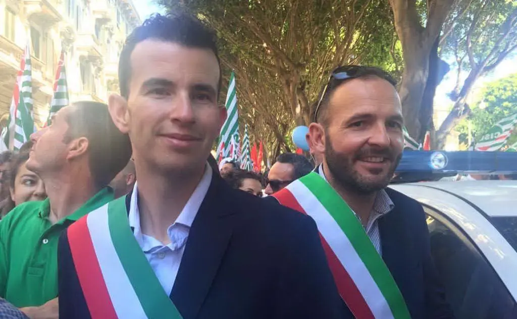 Samuele Gaviano (sindaco di Serri) e Luca Pilia (primo cittadino di Isili)