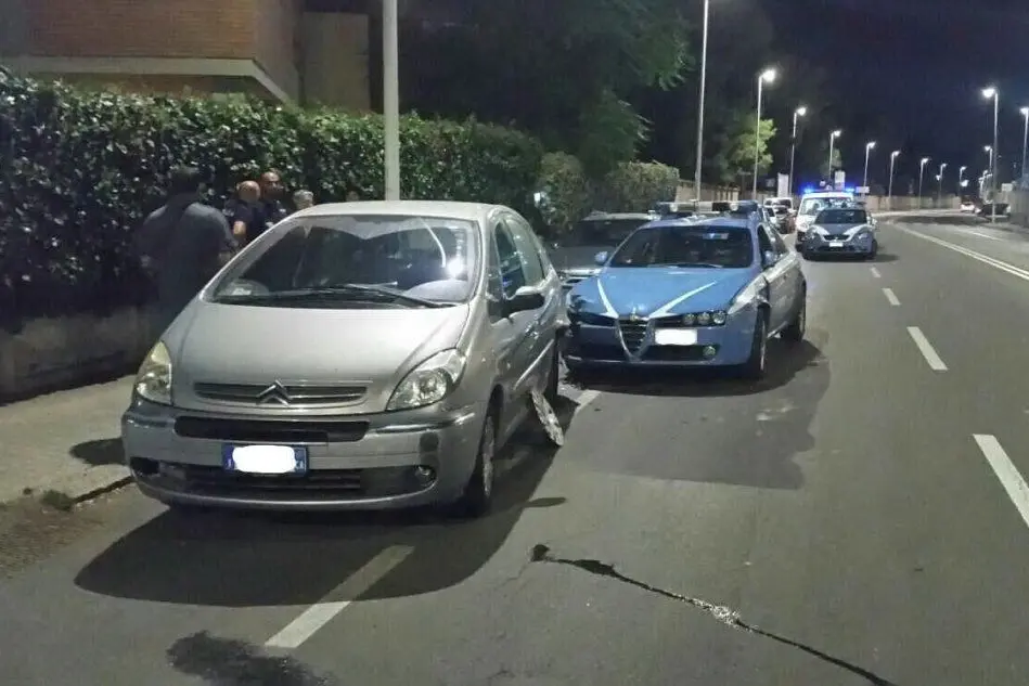 La scena dell'incidente