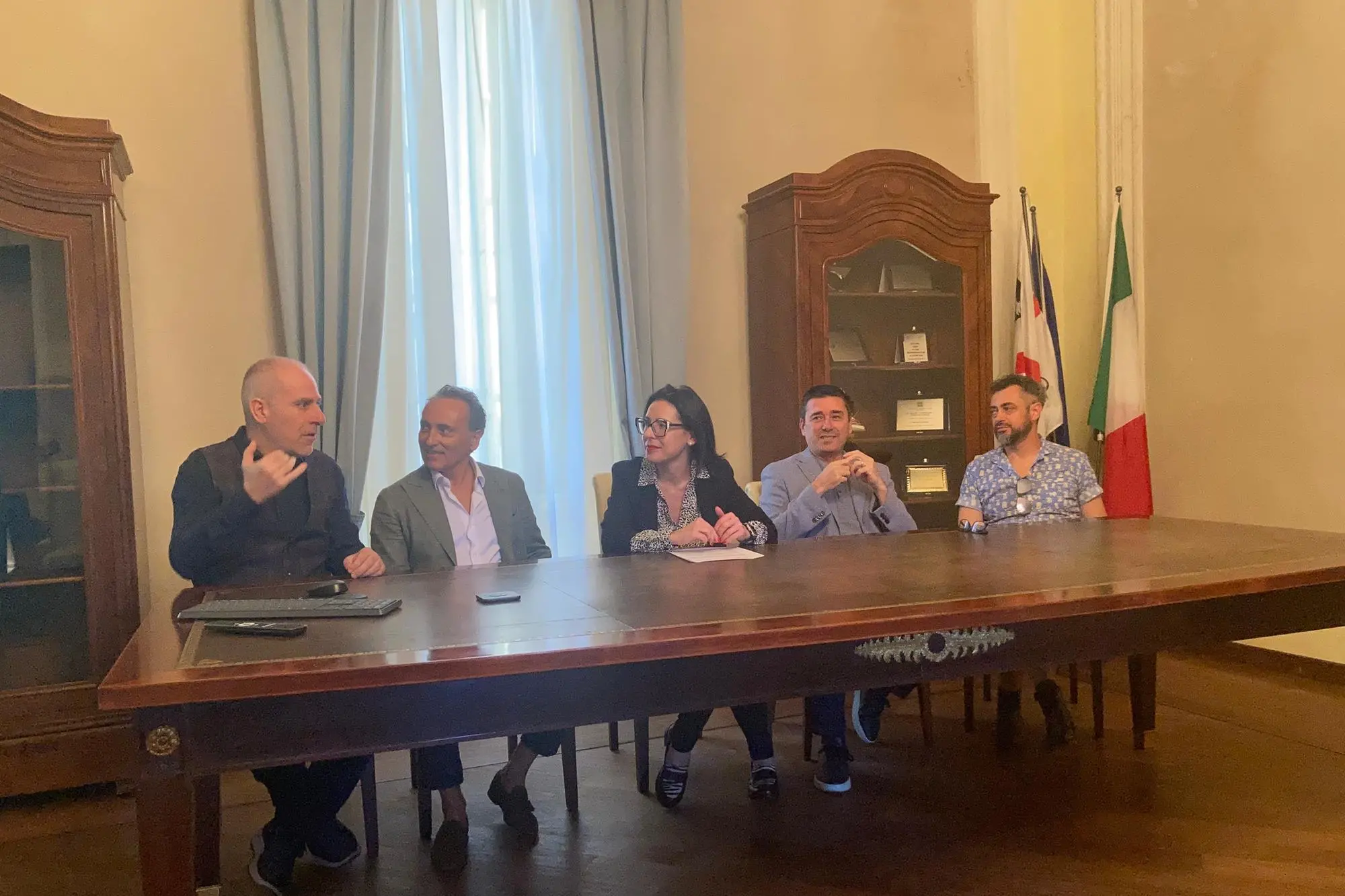 La presentazione del calendario dell'Eco-teatro di Porto Torres (foto Pala)