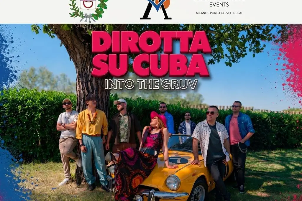 Arzachena la locandina del concerto dei Dirotta su Cuba
