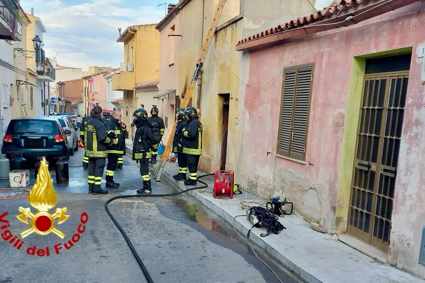 L'intervento dei vigili del fuoco (foto concessa)