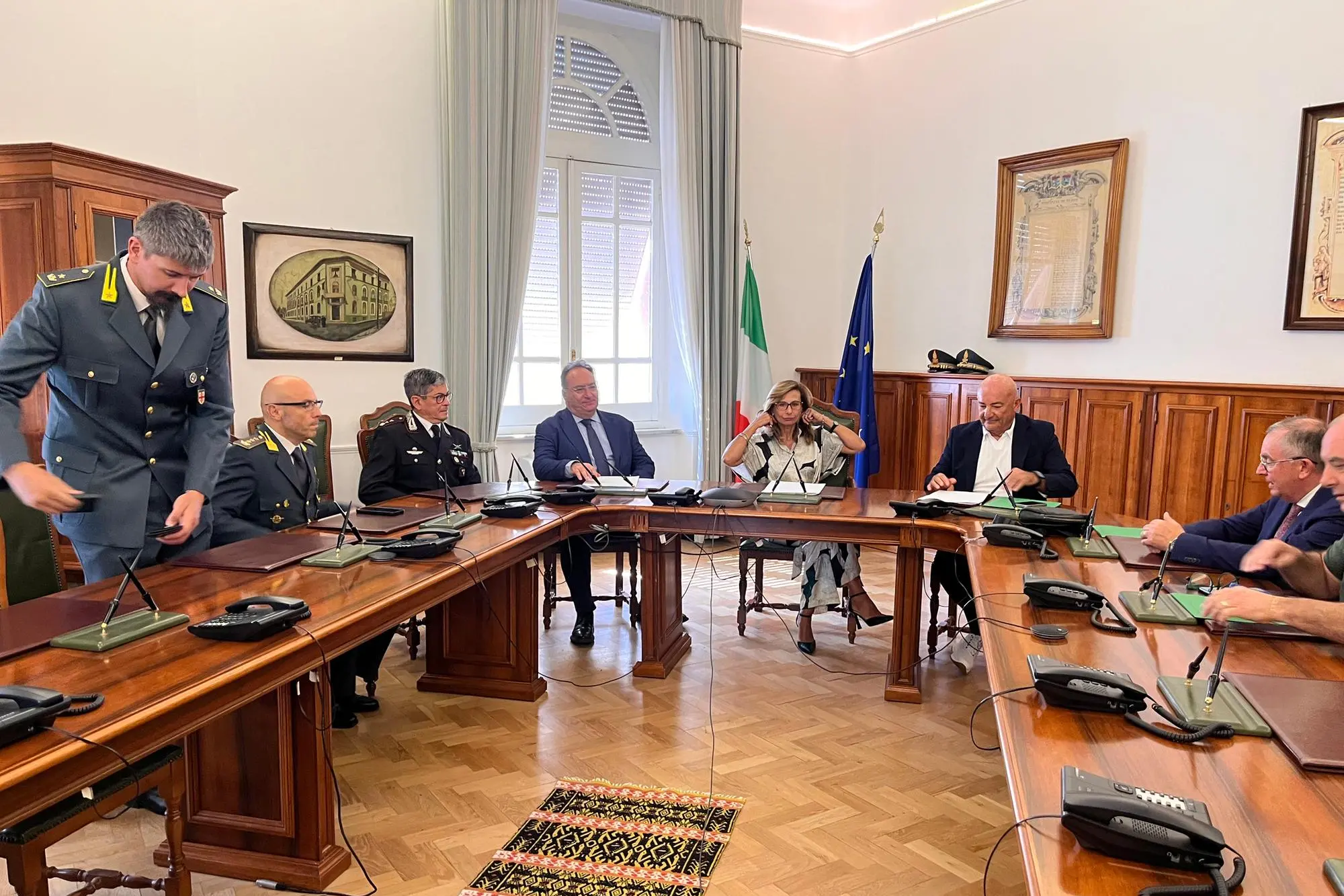 L'incontro in prefettura (foto Ledda)