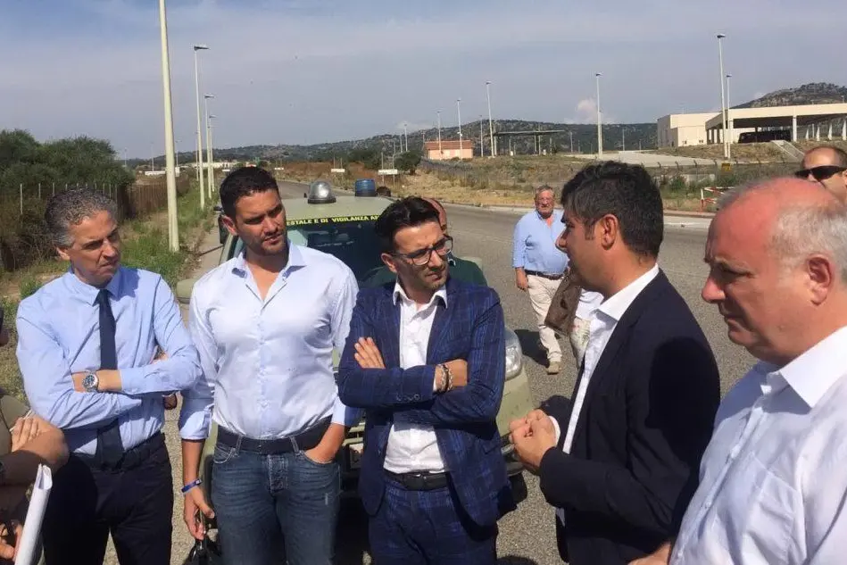 Il sopralluogo (Foto Regione Sardegna)
