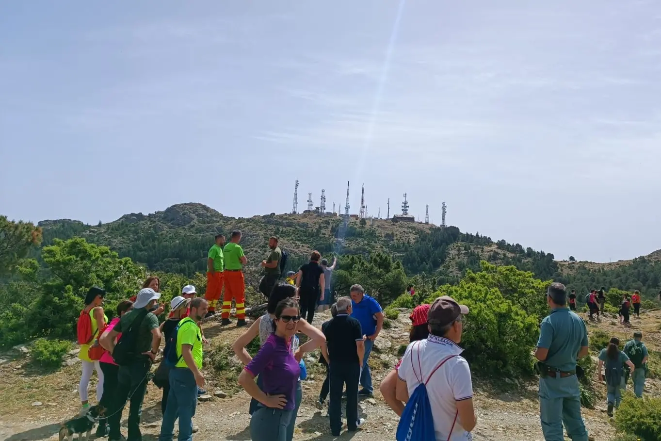 Un momento della camminata a Lanusei (foto Soccorso alpino e speleologico della Sardegna)