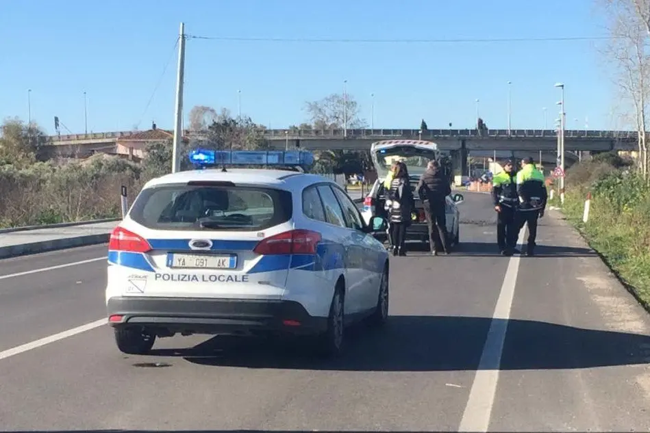 I rilievi dell'incidente (foto L'Unione Sarda - Sanna)