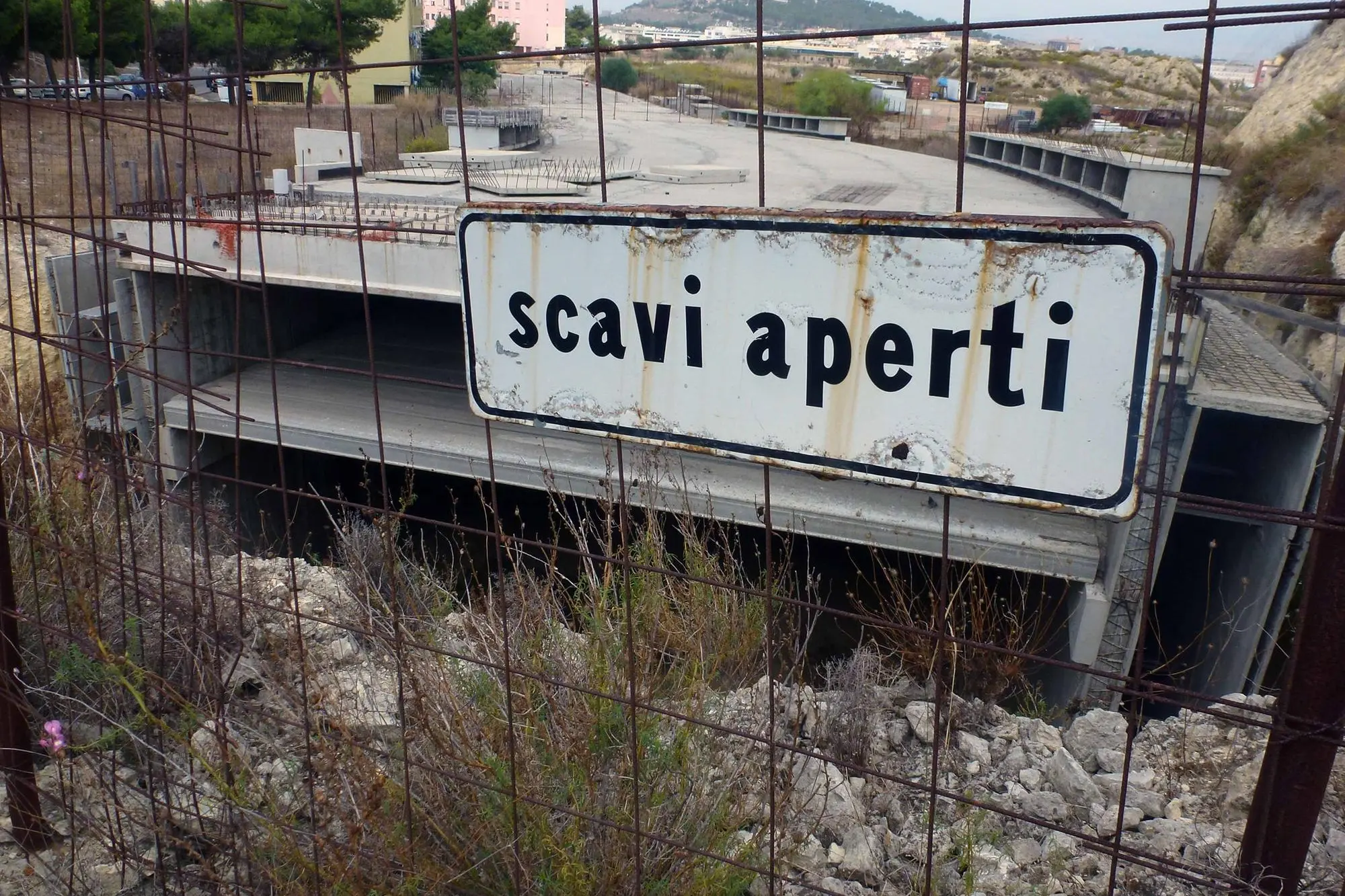 L'area di Tuvixeddu a Cagliari (Foto Anedda)