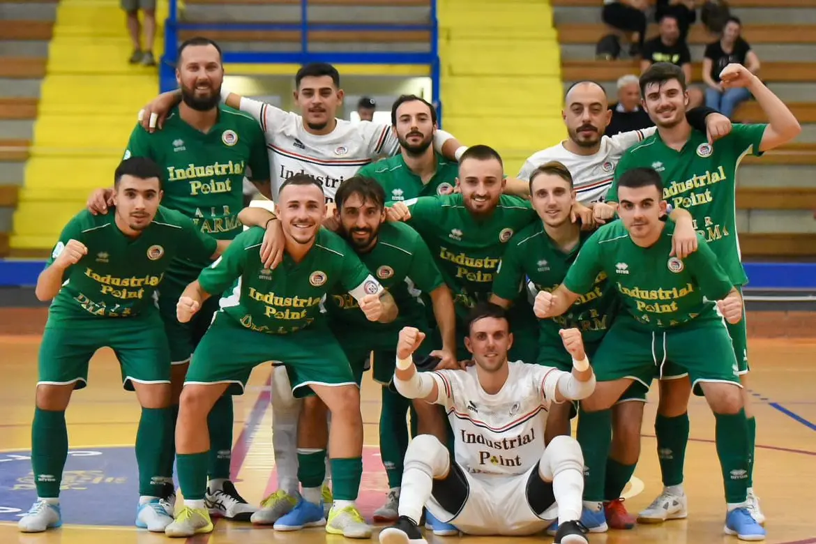 La squadra del Sardinia Futsal (foto di Martina Sanna)