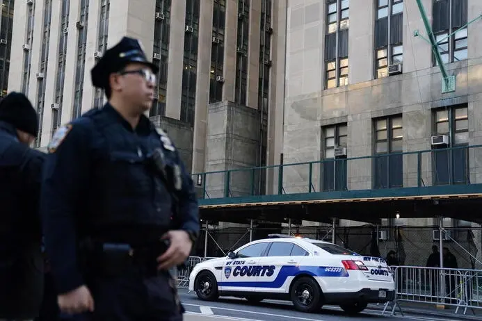 Polizia a New York (foto Ansa)