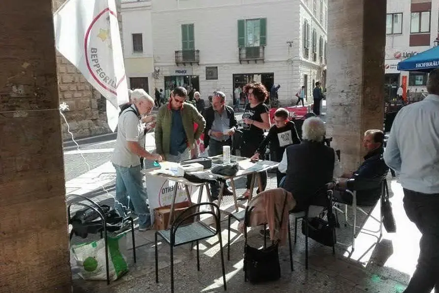 Esponenti del Movimento 5 Stelle a Oristano