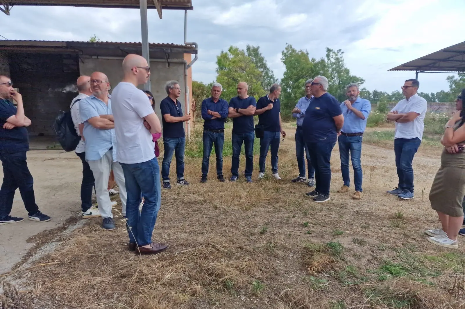 Il sopralluogo (foto Fiori)