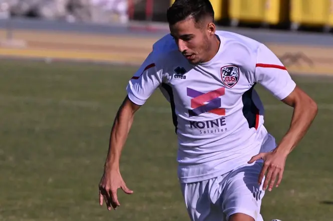 Roberto Serra, il bomber del Cus Cagliari (foto Serreli)