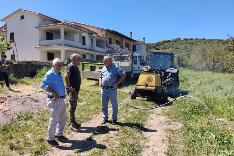 I lavori a Villanova Monteleone (foto concessa)