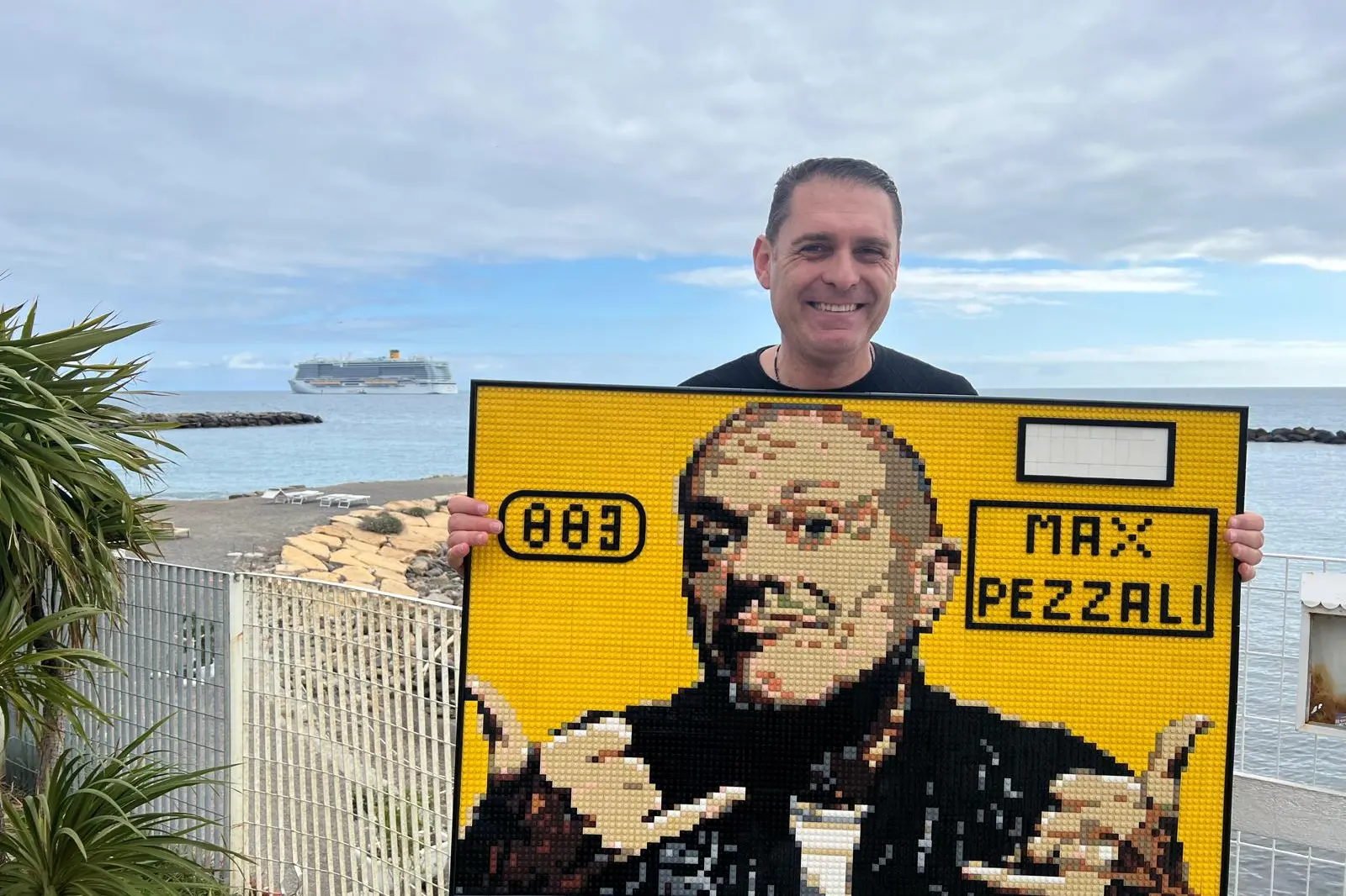 Maurizio Lampis a Sanremo (foto L'Unione Sarda - Angelica D'Errico)