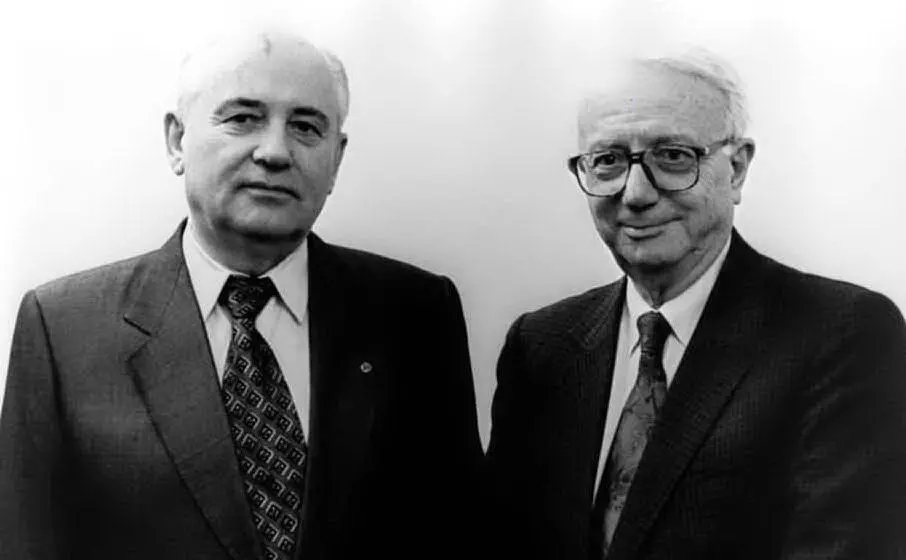 Intervista Michail Gorbačëv (archivio L'Unione Sarda)