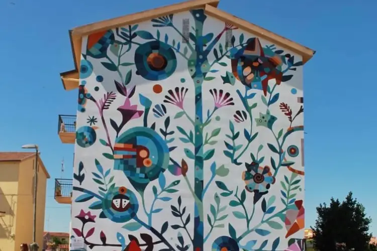 Il murale a Sorso (foto concessa)
