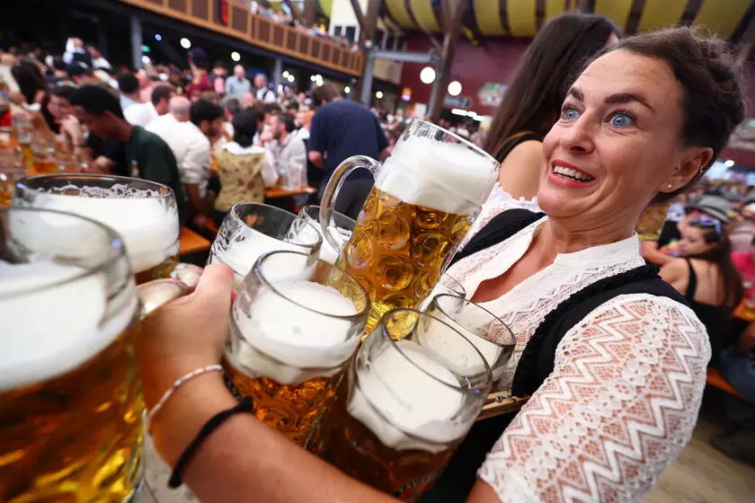 Una foto simbolo dell'Oktoberfest a Monaco di Baviera