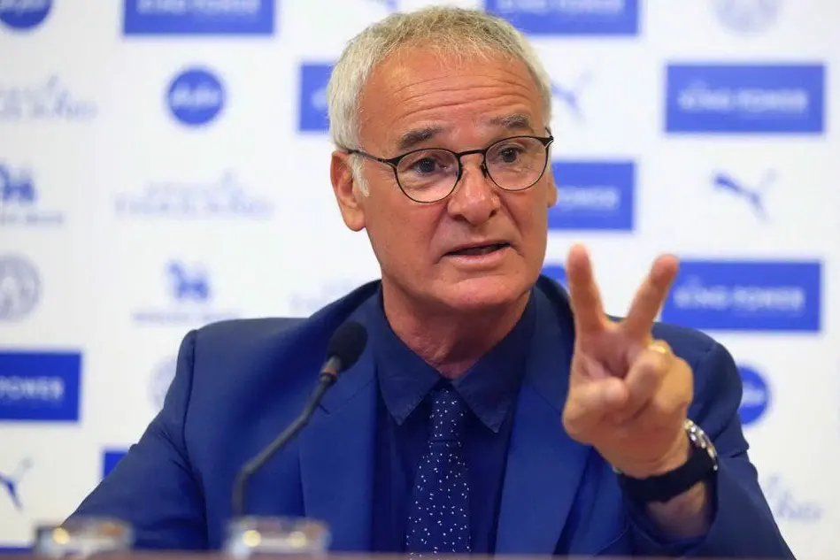 L'allenatore del Leicester City Claudio Ranieri