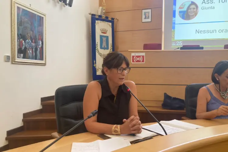 L'assessora Giansimona Tortu - Porto Torres (foto Pala)