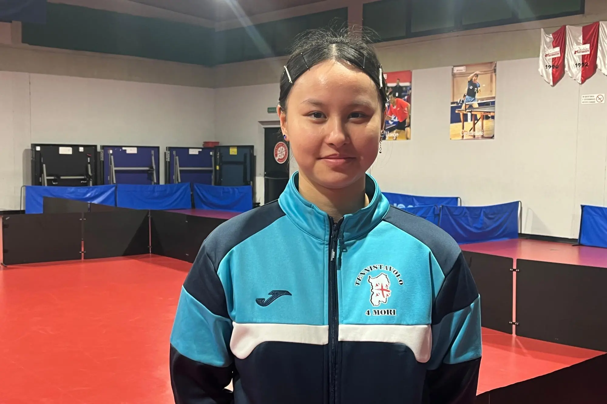 Ma Hengyu, giocatrice cinese del Quattro Mori, protagonista nella partita di andata a Istanbul (Foto M.C.)