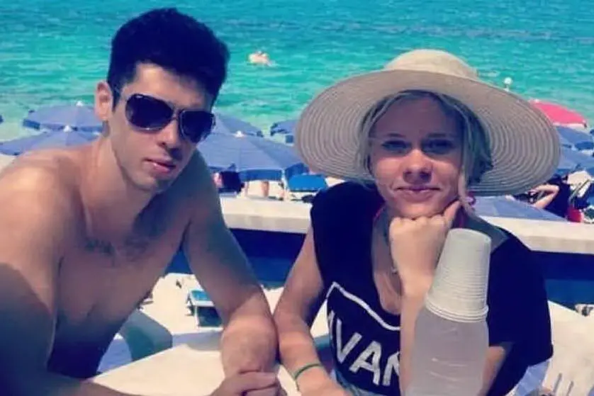 Luca Sacchi e Anastasiya (Ansa)