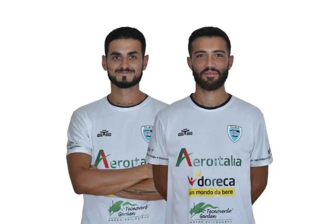 Alessandro Corti e Gianluca Contini (foto Olbia Calcio)