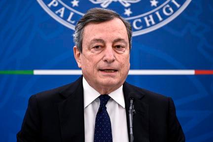 Il premier italiano Mario Draghi (Ansa)