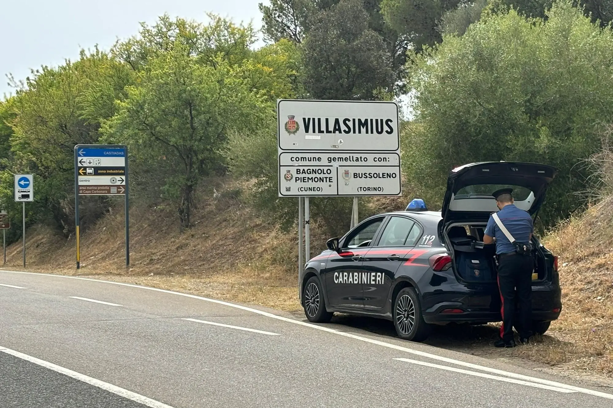 Carabinieri a Villasimius (foto archivio Us)