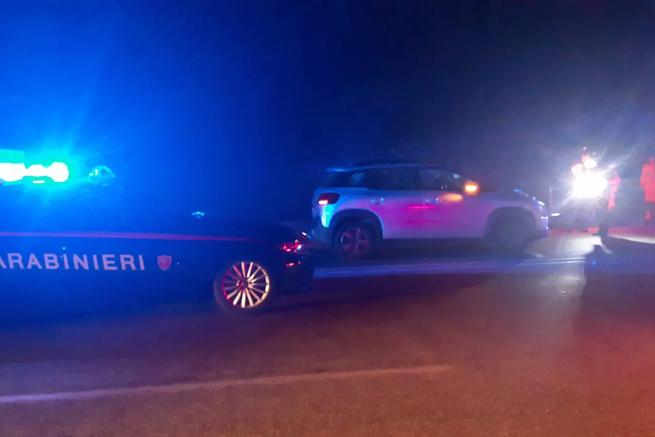Olbia, i Carabinieri sul luogo dell'incidente mortale in località Basa