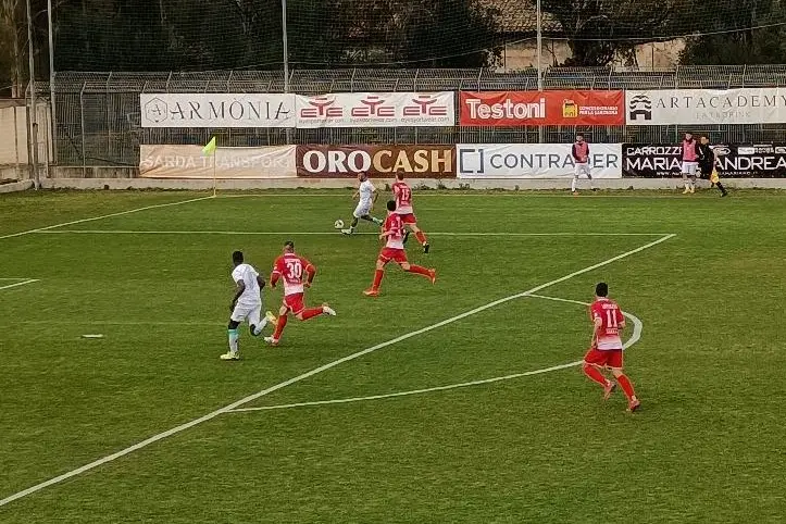 Ragatzu in azione nel match tra Olbia e Teramo (foto Ilenia Giagnoni)