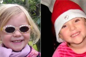 In una combo le foto delle piccole Alessia (s) e Livia le gemelline di cui non si hanno notizie da quando il padre Mathias Schepp, si e' suicidato a Cerignola