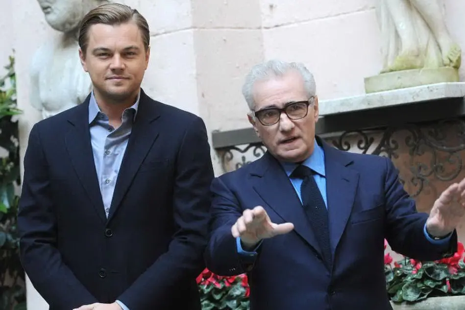 Leonardo Di Caprio e Martin Scorsese (Ansa)