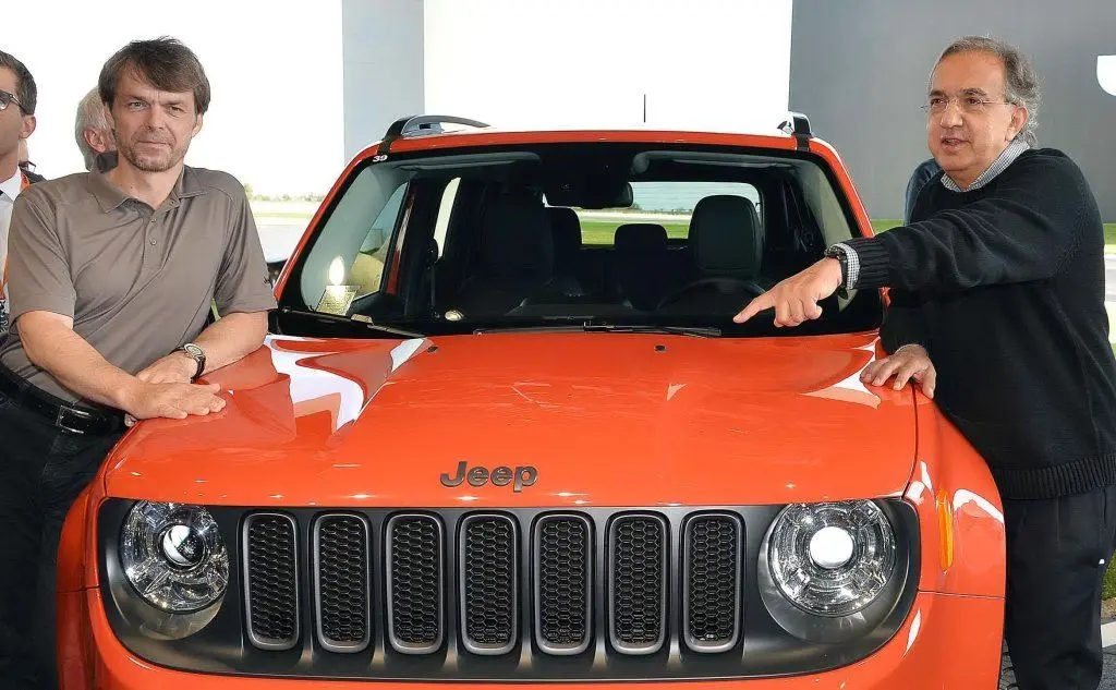 Da destra: Sergio Marchionne e Mike Manley (Archivio L'Unione Sarda)