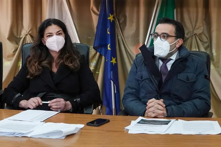 Gli assessori Gabriella Murgia e Gianni Lampis a Ottana (foto ufficio stampa Regione Sardegna)