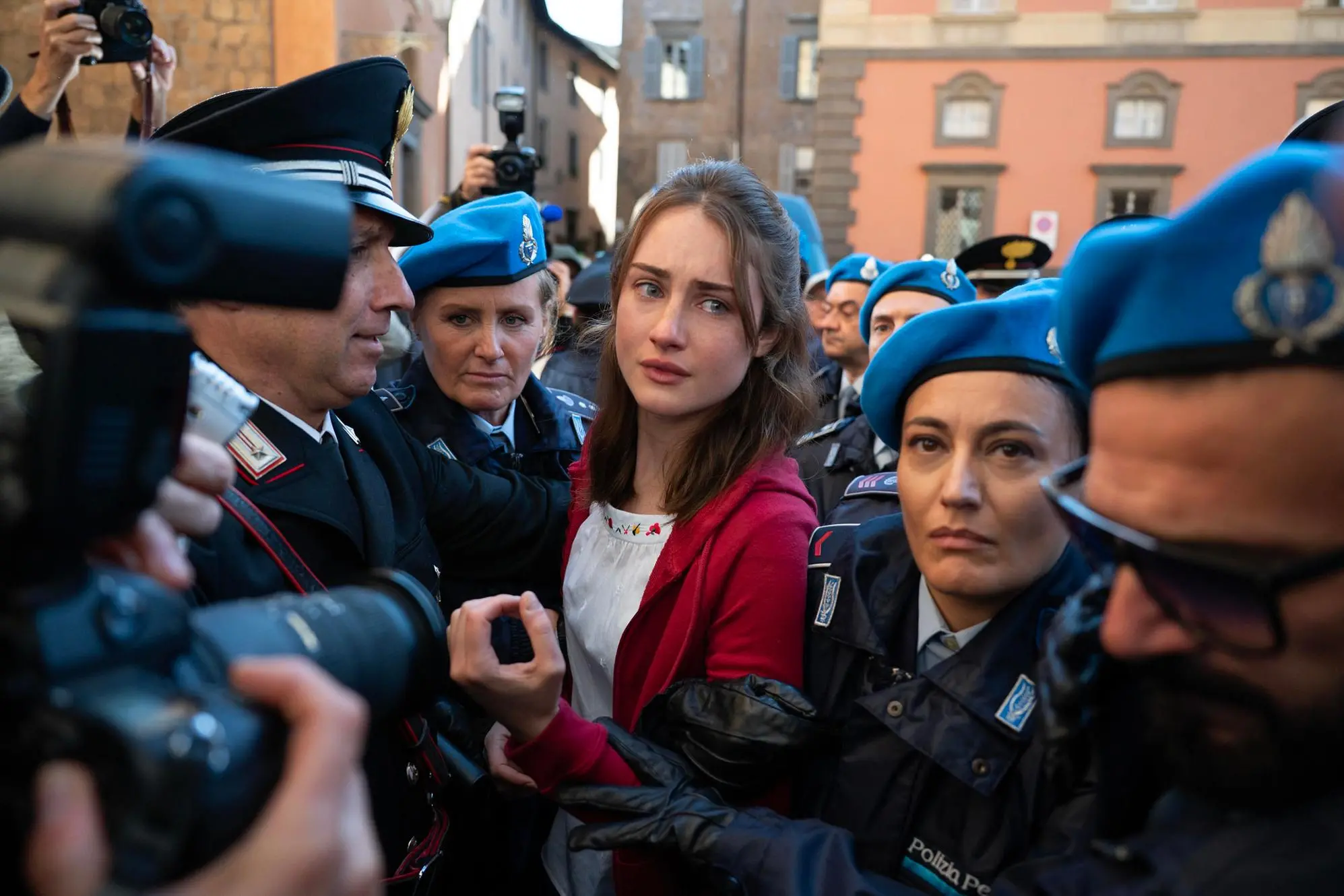 Una scena della serie "THE TWISTED TALE OF AMANDA KNOX - La verità secondo Amanda Knox" (Ansa - HULU PRESS)