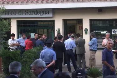 Il Banco di Sardegna di Castiadas il giorno dell'omicidio