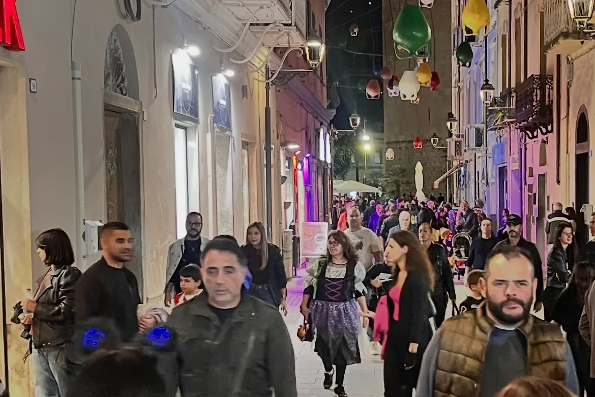 Il centro di Oristano ad Halloween lo scorso anno