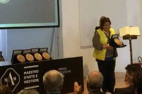 La premiazione di Wilda Scanu