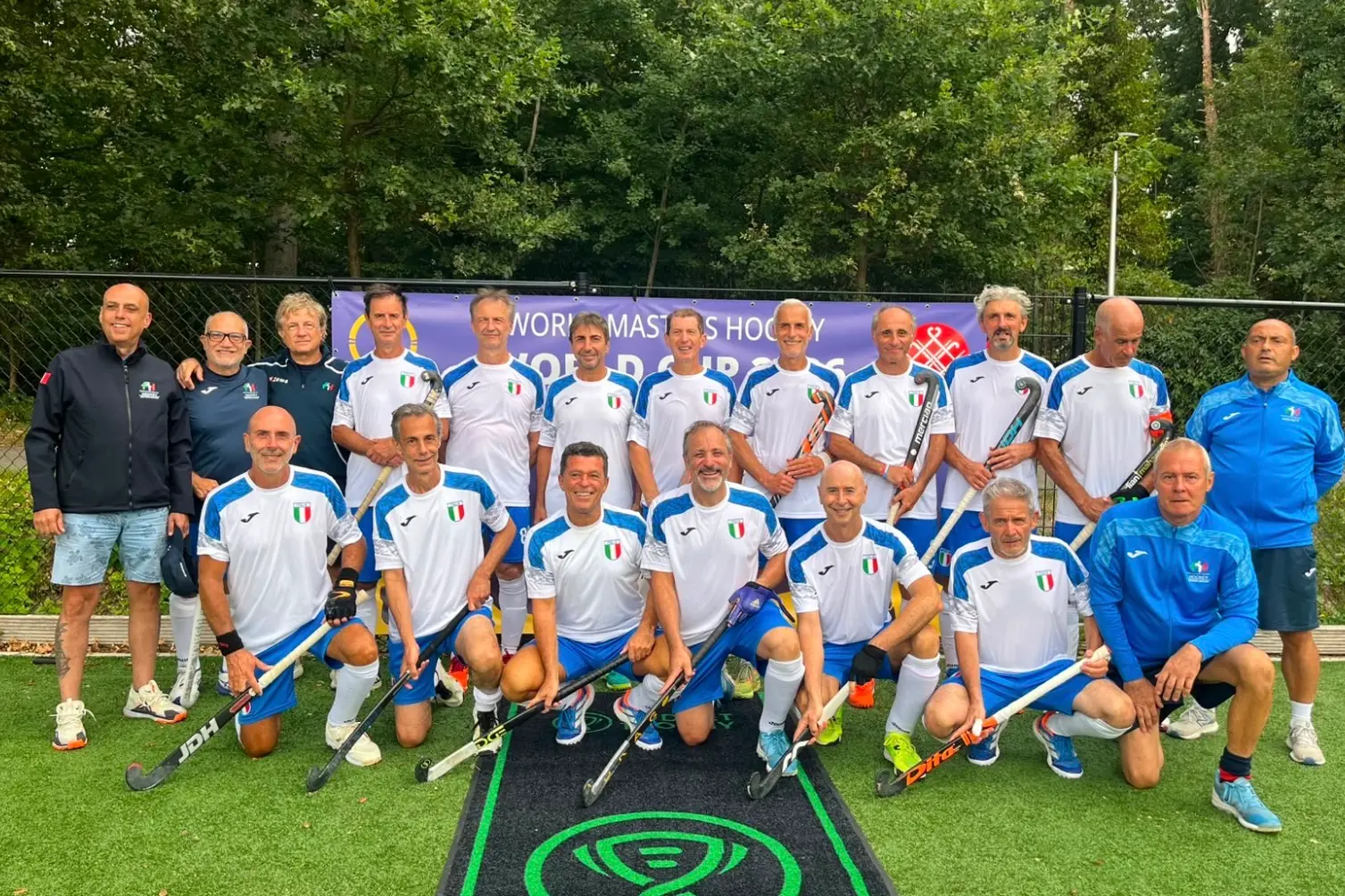 La nazionale italiana Over 60, ottava ai mondiali master in Belgio (Foto concessa dalla nazionale over 60)