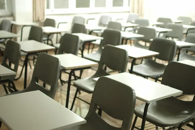 Un'aula scolastica (Unsplash)