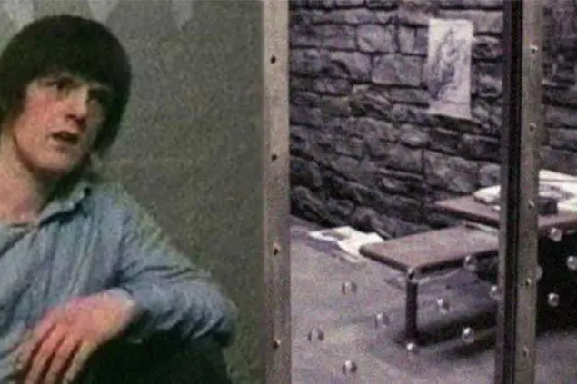 Robert Maudsley e un particolare della cella (foto da google)