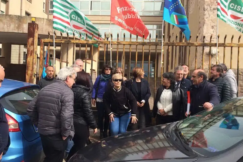 Una delle tante proteste all'Aias di Cortoghiana