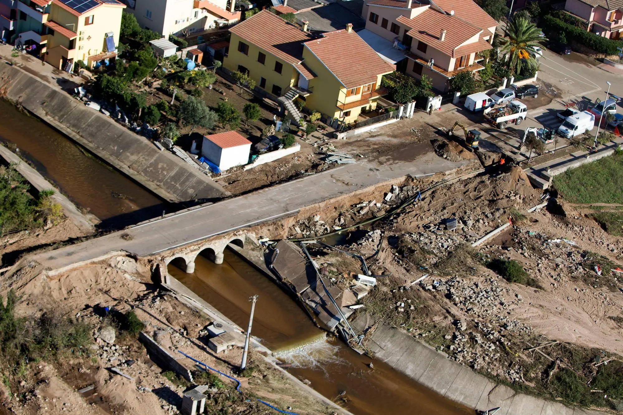 I danni dell'alluvione (Archivio L'Unione Sarda)
