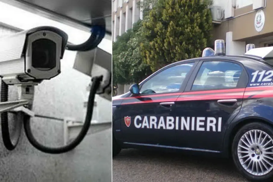 I carabinieri hanno visionato le immagini della telecamera