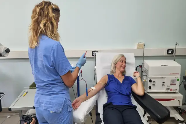 Una donazione (Foto Asl)